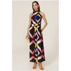 Busayo x RTR Rainbow Tie Dye Dress Size 14 with fabric pull